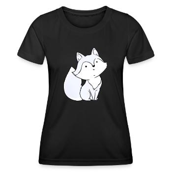 Arctic fox - Women's Functional T-Shirt - black - Front - AI Model Female 172 light (172cm)
