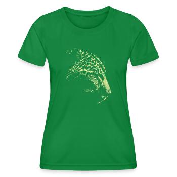 Schneeleopard - Frauen Funktions-T-Shirt - Kelly Green - Vorne - AI Model Female 172 dark (172cm)