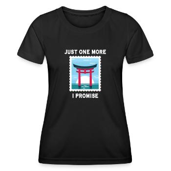 Stamp collecting - Women's Functional T-Shirt - black - Front - AI Model Female 172 light (172cm)
