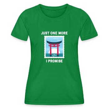 Stamp collecting - Women's Functional T-Shirt - kelly green - Front - AI Model Female 172 dark (172cm)