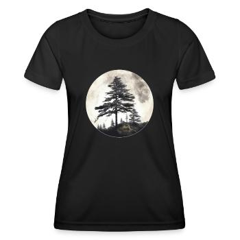Mâchoire - T-shirt sport Femme - noir - Devant - AI Model Female 172 light (172cm)