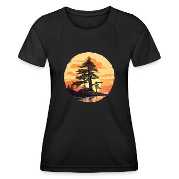 Mâchoire - T-shirt sport Femme - noir - Devant - AI Model Female 172 light (172cm)