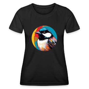 Meise - Frauen Funktions-T-Shirt - Schwarz - Vorne - AI Model Female 172 light (172cm)