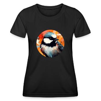 Meise - Frauen Funktions-T-Shirt - Schwarz - Vorne - AI Model Female 172 light (172cm)