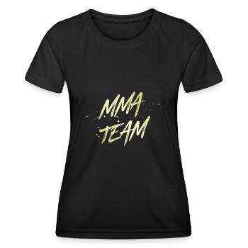 Mma Team - Frauen Funktions-T-Shirt - Schwarz - Vorne - AI Model Female 172 light (172cm)