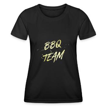 Équipe Bbq - T-shirt sport Femme - noir - Devant - AI Model Female 172 light (172cm)