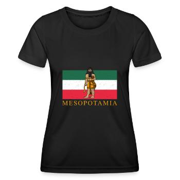 Mesopotamien Osten Iran Gilgamesch Sumer - Frauen Funktions-T-Shirt - Schwarz - Vorne - AI Model Female 172 light (172cm)