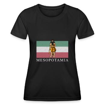 Mesopotamien Osten Iran Gilgamesch Sumer - Frauen Funktions-T-Shirt - Schwarz - Vorne - AI Model Female 172 light (172cm)