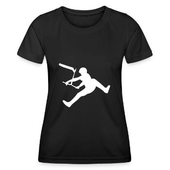 Cascadeur scooter scooter trottinette - T-shirt sport Femme - noir - Devant - AI Model Female 172 light (172cm)