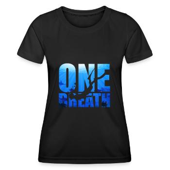 Apnoetauchen Freitaucher Tauchen Taucher Geschenk - Frauen Funktions-T-Shirt - Schwarz - Vorne - AI Model Female 172 light (172cm)