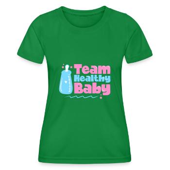 Annonce de naissance sexe révéler bébé fête bébé - T-shirt sport Femme - vert - Devant - AI Model Female 172 dark (172cm)