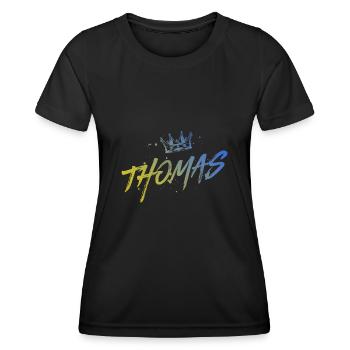 Thomas - Women's Functional T-Shirt - black - Front - AI Model Female 172 light (172cm)