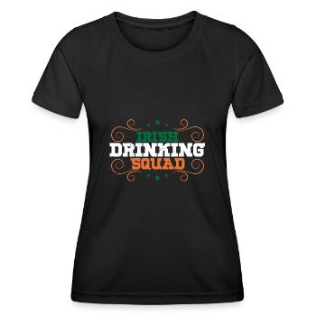 Drapeau irlandais Irlande Hectare Vacances - T-shirt sport Femme - noir - Devant - AI Model Female 172 light (172cm)