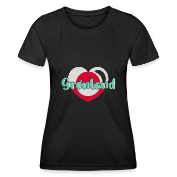 Grönland Kunst Religion Tupilaq Dänemark - Frauen Funktions-T-Shirt - Schwarz - Vorne - AI Model Female 172 light (172cm)