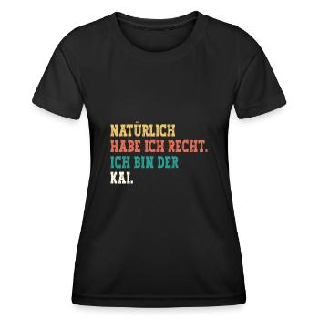 Kai Lustiger Spruch Vorname Name Kai - Frauen Funktions-T-Shirt - Schwarz - Vorne - AI Model Female 172 light (172cm)