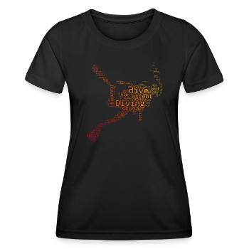 Scuba Diver Scuba Taucher Scuba Tauchen - Frauen Funktions-T-Shirt - Schwarz - Vorne - AI Model Female 172 light (172cm)
