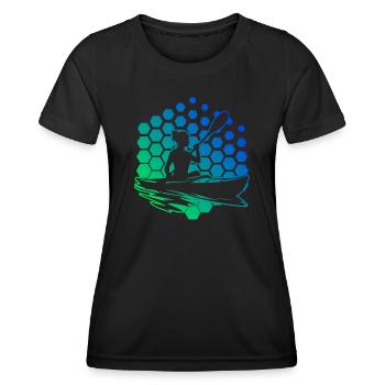 Kayak Femmes Kayak Homme Kayak Canoë - T-shirt sport Femme - noir - Devant - AI Model Female 172 light (172cm)