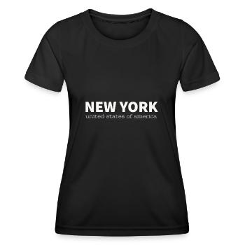 NEW YORK - Women's Functional T-Shirt - black - Front - AI Model Female 172 light (172cm)