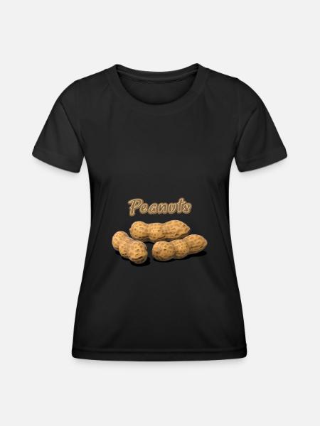 Peanuts, Erdnüsse - Frauen Funktions-T-Shirt - Schwarz