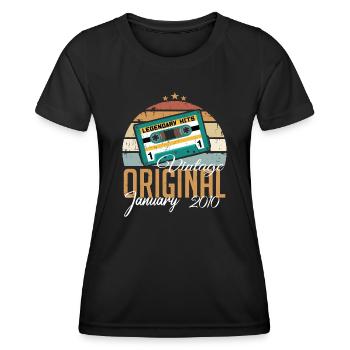 The Legends were born in January 2010 - Women's Functional T-Shirt - black - Front - AI Model Female 172 light (172cm)