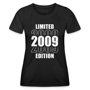 Geburtstag Vintage 2009 Limited Edition - 2009 - Frauen Funktions-T-Shirt - Schwarz - Vorne - AI Model Female 172 light (172cm)