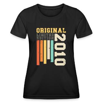 Original 2010 Vintage Rétro Cadeau d’anniversaire - T-shirt sport Femme - noir - Devant - AI Model Female 172 light (172cm)