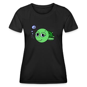 turtle - turtle - Women's Functional T-Shirt - black - Front - AI Model Female 172 light (172cm)
