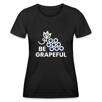 Be Grapeful - Women's Functional T-Shirt - black - Front - AI Model Female 172 light (172cm)