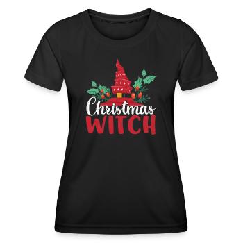 Christmas Witch Christmas Gifts - Women's Functional T-Shirt - black - Front - AI Model Female 172 light (172cm)