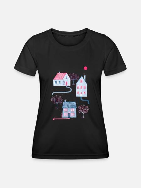 Frühling in Townsville - Frauen Funktions-T-Shirt - Schwarz