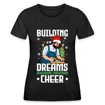 Jingle Bells Healthy Teeth Swells Dentist Dentist - T-shirt sport Femme - noir - Devant - AI Model Female 172 light (172cm)