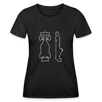 Motorsport Formula Racing Car Racing Driver Formula - Women's Functional T-Shirt - black - Front - AI Model Female 172 light (172cm)