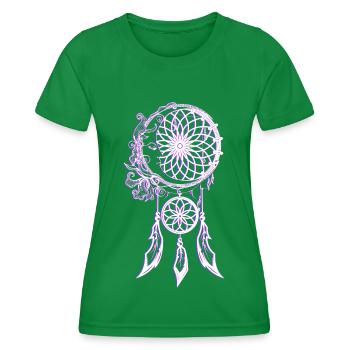 Indian Healing Symbol - Women's Functional T-Shirt - kelly green - Front - AI Model Female 172 dark (172cm)