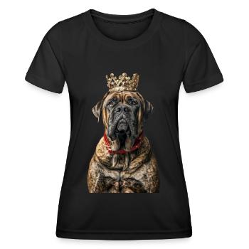 Dogue anglais - T-shirt sport Femme - noir - Devant - AI Model Female 172 light (172cm)