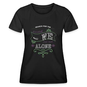 awesome alien i dont speak human animation joke - Frauen Funktions-T-Shirt - Schwarz - Vorne - AI Model Female 172 light (172cm)