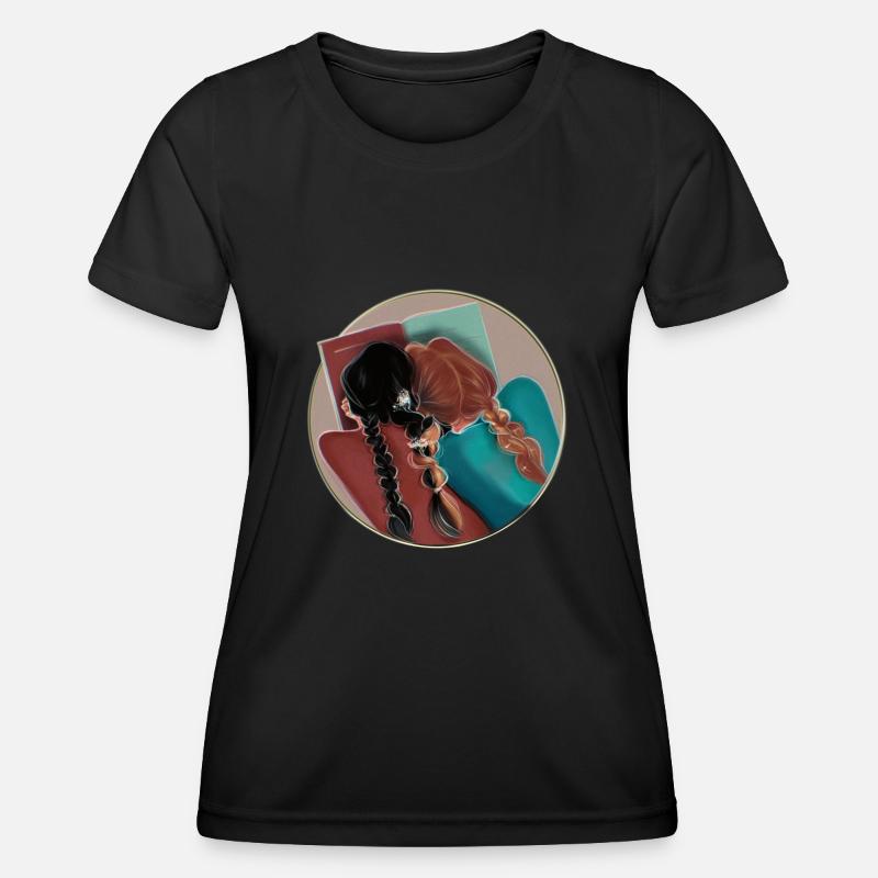 Best sisters ever! - Women's Functional T-Shirt - black