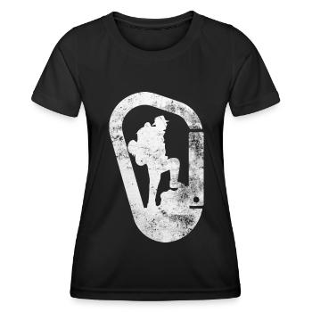 Wanderer - (2) - Frauen Funktions-T-Shirt - Schwarz - Vorne - AI Model Female 172 light (172cm)