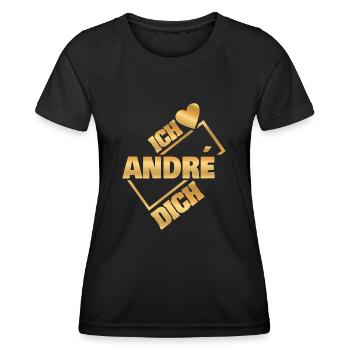 Lovers André - Women's Functional T-Shirt - black - Front - AI Model Female 172 light (172cm)