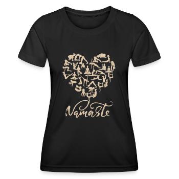 NAMASTE ONE - Women's Functional T-Shirt - black - Front - AI Model Female 172 light (172cm)