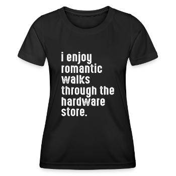 Funny Dad Handyman Hardware Store - Women's Functional T-Shirt - black - Front - AI Model Female 172 light (172cm)