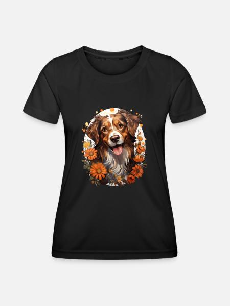 Border Collie - Frauen Funktions-T-Shirt - Schwarz