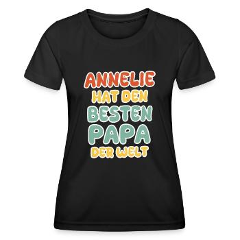 Baby Annelie - Frauen Funktions-T-Shirt - Schwarz - Vorne - AI Model Female 172 light (172cm)