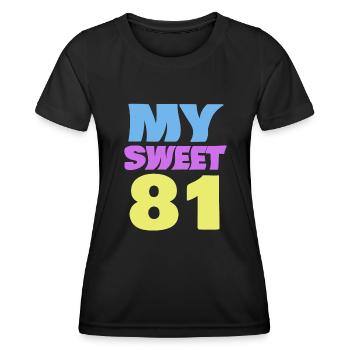 Süß 81 - Frauen Funktions-T-Shirt - Schwarz - Vorne - AI Model Female 172 light (172cm)