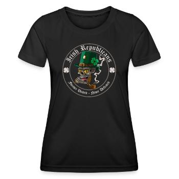 Irische Republikaner Zitat Grafik Bestseller - Frauen Funktions-T-Shirt - Schwarz - Vorne - AI Model Female 172 light (172cm)