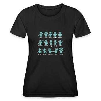 Shirt for mathematicians and teachers - Women's Functional T-Shirt - black - Front - AI Model Female 172 light (172cm)