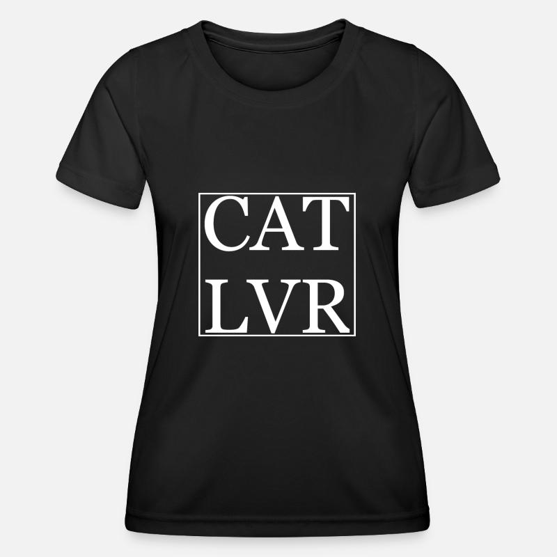Cat lover - Women's Functional T-Shirt - black