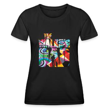 The Walking Dad Vater und Sohn - Frauen Funktions-T-Shirt - Schwarz - Vorne - AI Model Female 172 light (172cm)