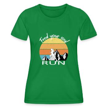 Trail Running - T-shirt sport Femme - vert - Devant - AI Model Female 172 dark (172cm)