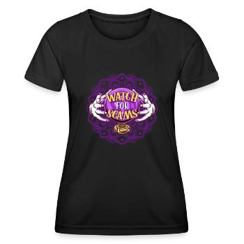 Halloween Paranormal Clairvoyant Scam.Trick Treat - T-shirt sport Femme - noir - Devant - AI Model Female 172 light (172cm)