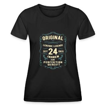 Original seit über 24 Jahren Geburtstag Geburt - Frauen Funktions-T-Shirt - Schwarz - Vorne - AI Model Female 172 light (172cm)